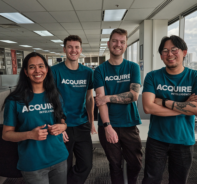 Group of people in matching shirts.